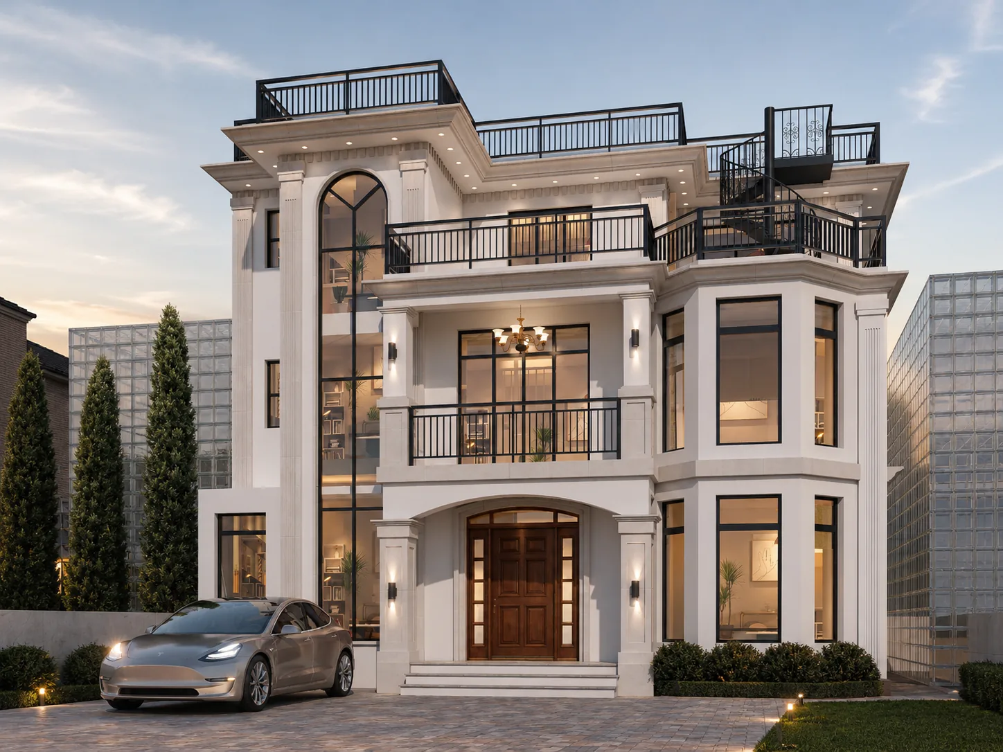 Kanchan Satyar residence exterior render