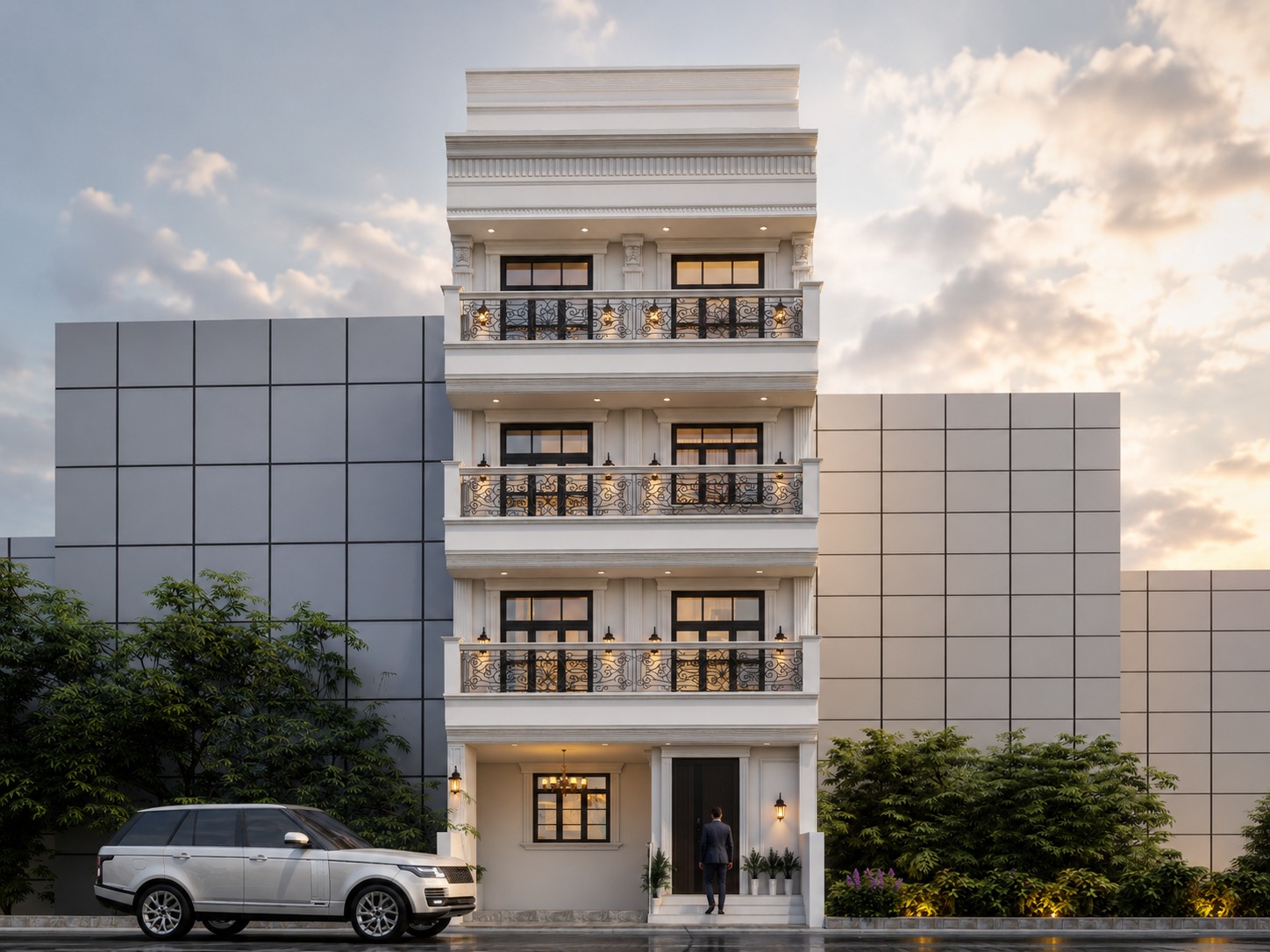 Kanchan Satyar residence exterior render